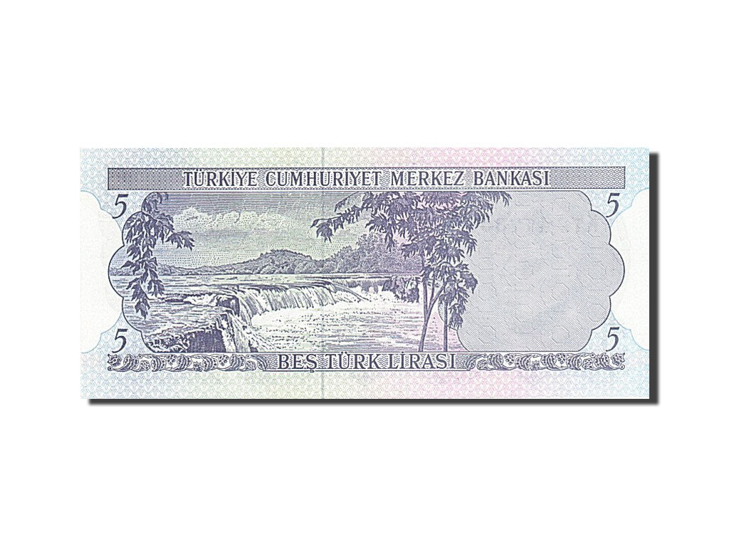 Banknot, Turcja, 5 Lira, 1976, 1976, KM:185, UNC(63)