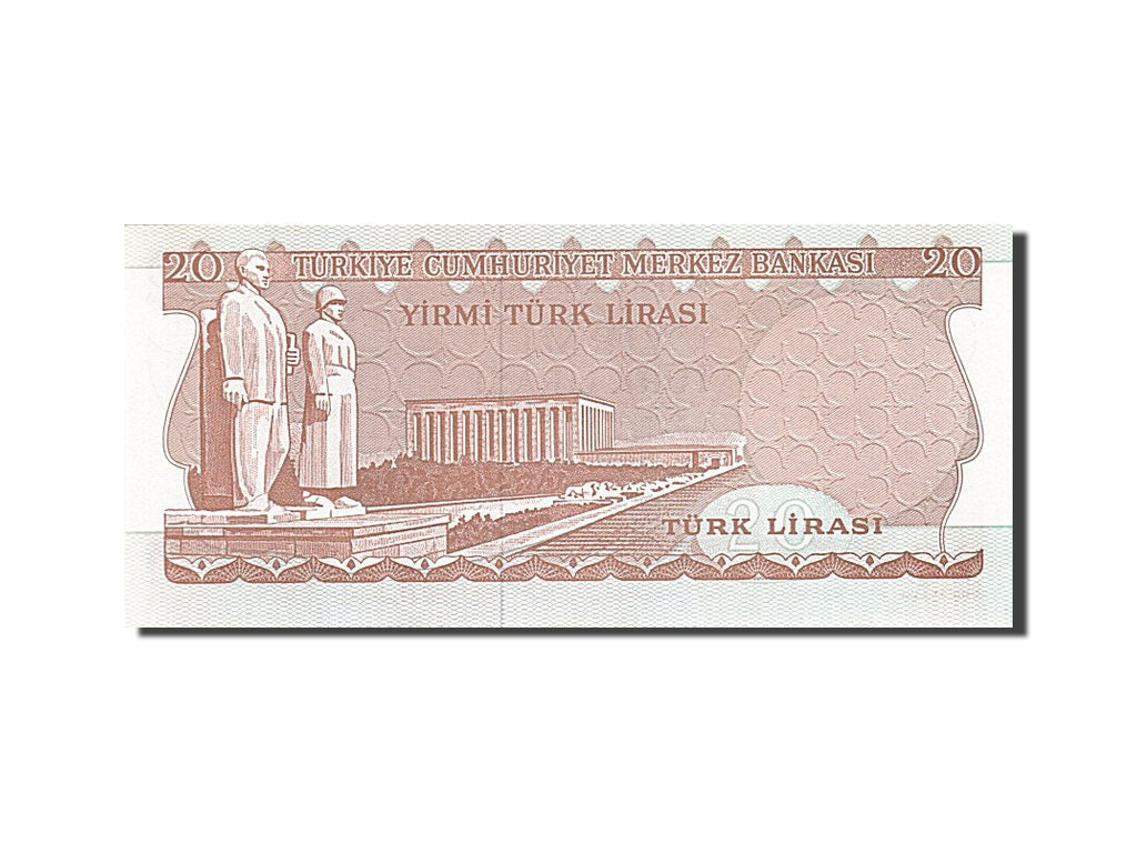 Banknote, Turkey, 20 Lira, 1971-1982, 1974, KM:187a, UNC(63)