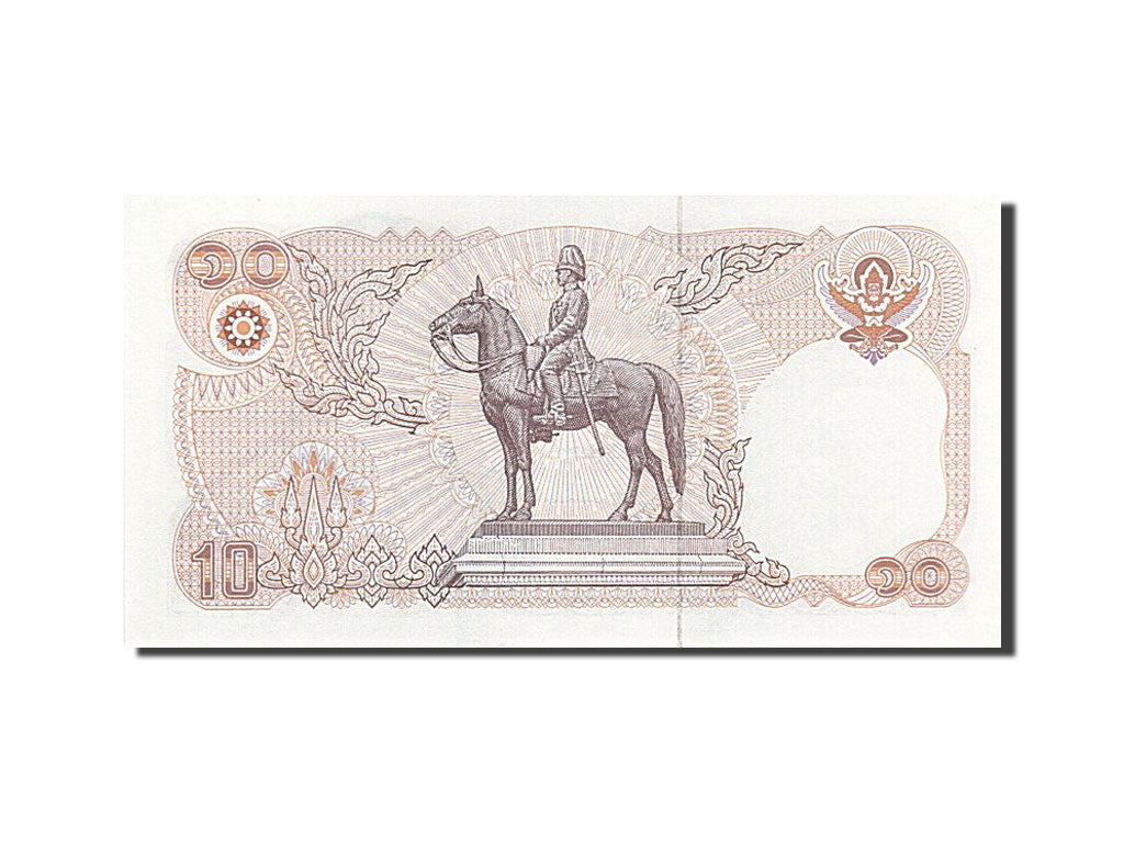 Biljet, Thailand, 10 Baht, 1980, Undated, KM:87, SPL
