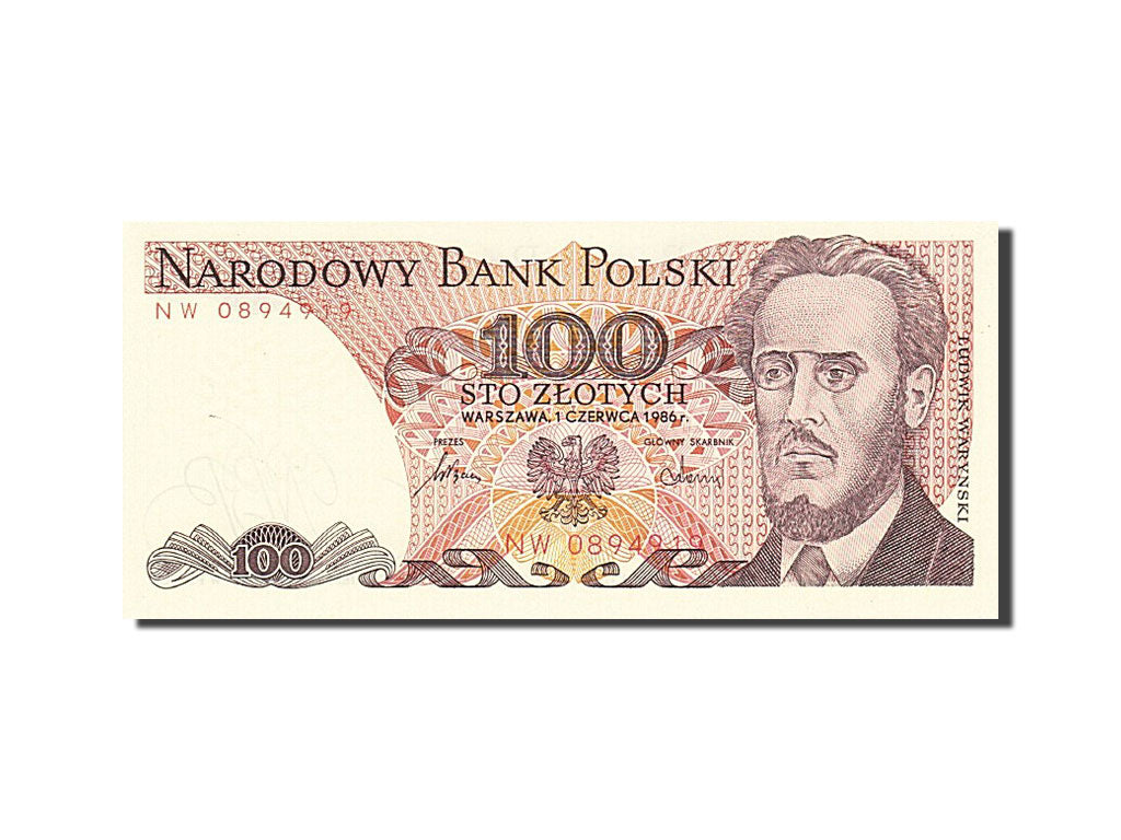 Billet, Pologne, 100 Zlotych, 1986, 1986-06-01, KM:143e, SPL