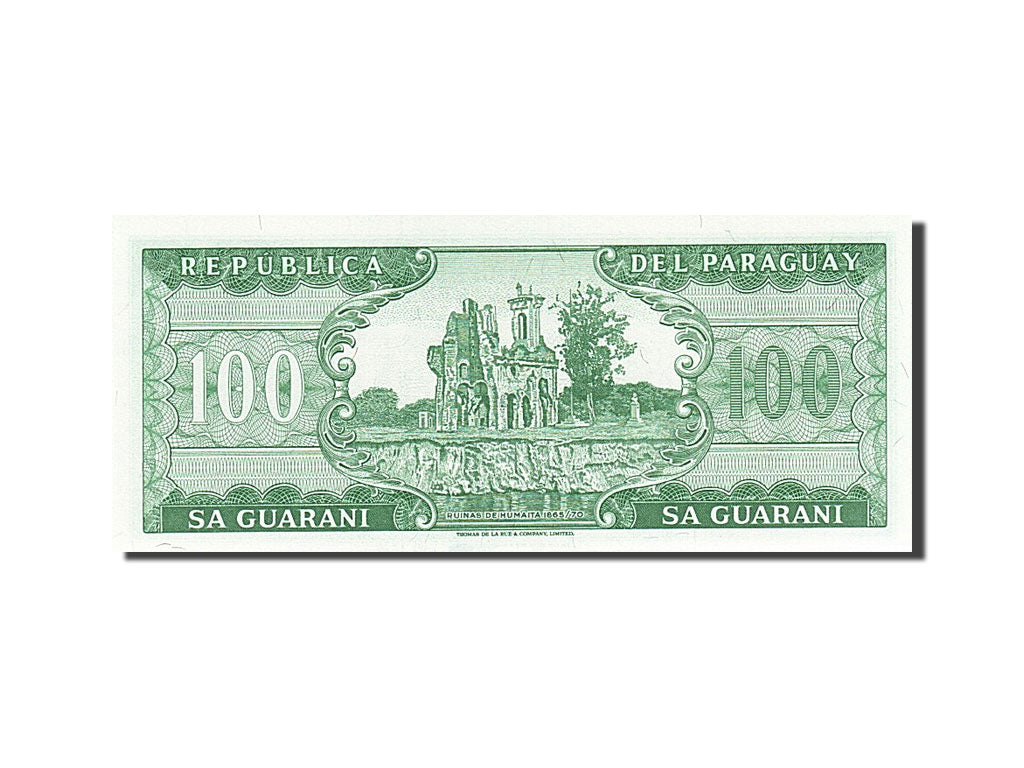 Banknote, Paraguay, 100 Guaranies, 1952, 1952, KM:199b, UNC(63)