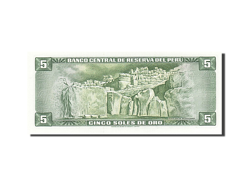 Billete, 5 Soles De Oro, 1969, Perú, KM:99c, 1974-08-15, SC