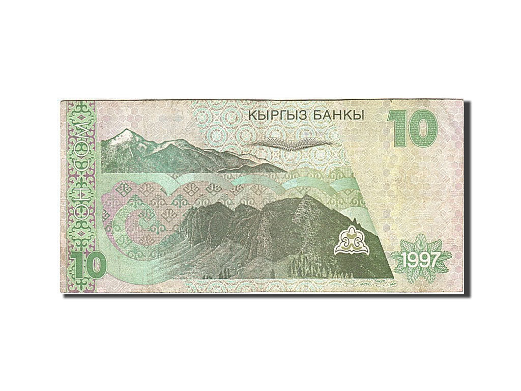 Geldschein, KYRGYZSTAN, 10 Som, 1997, 1997, KM:14, S+