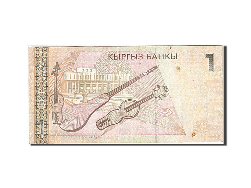 Banconote, Kirghizistan, 1 Som, 2000, KM:15, 1999, BB