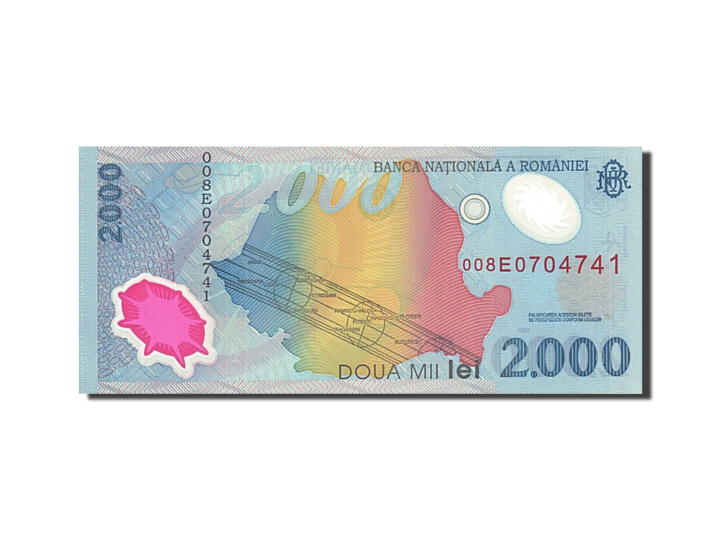 Banknote, Romania, 2000 Lei, 1999, 1999-08-11, KM:111a, UNC(65-70)
