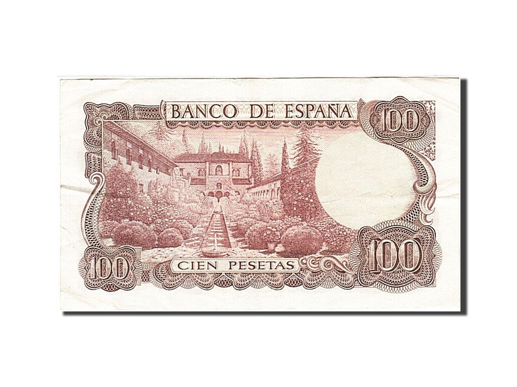 Biljet, Spanje, 100 Pesetas, 1970-1971, 1970-11-17, KM:152a, TB+