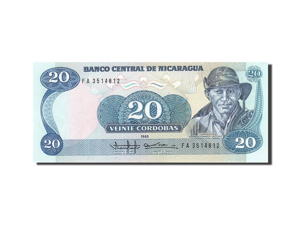 Billete, 20 Cordobas, 1985-1988, Nicaragua, KM:152, 1985, SC