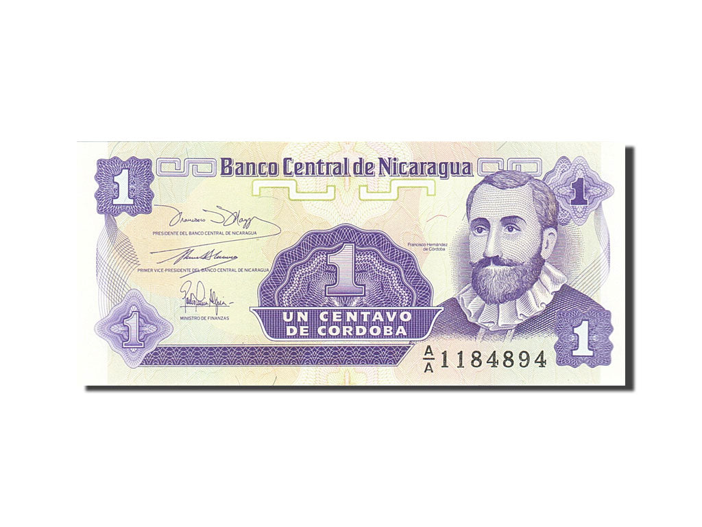 Banconote, Nicaragua, 1 Centavo, 1991-1992, KM:167, Undated (1991), SPL