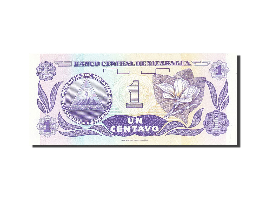 Banconote, Nicaragua, 1 Centavo, 1991-1992, KM:167, Undated (1991), SPL