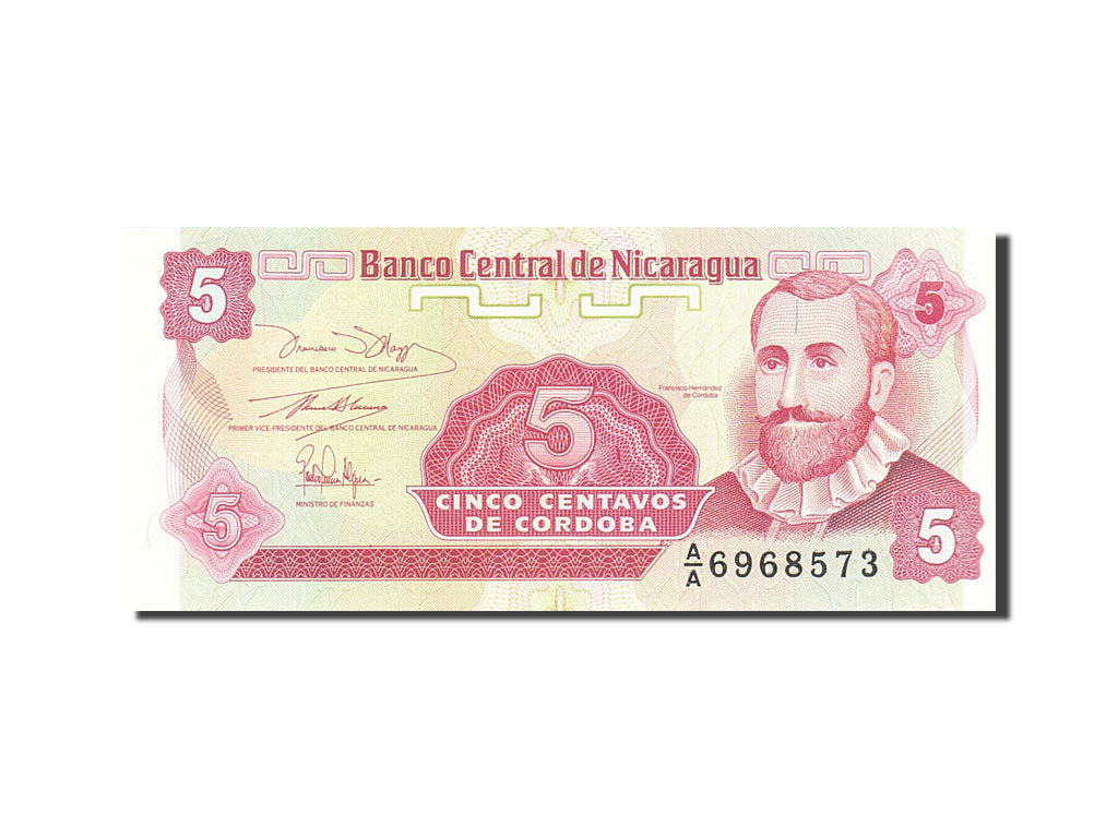 Banconote, Nicaragua, 5 Centavos, 1991-1992, KM:168a, Undated (1991), SPL
