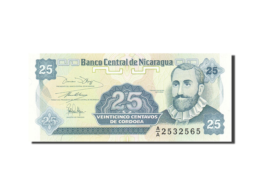 Banknote, Nicaragua, 25 Centavos, 1991-1992, Undated (1991), KM:170a, UNC(63)