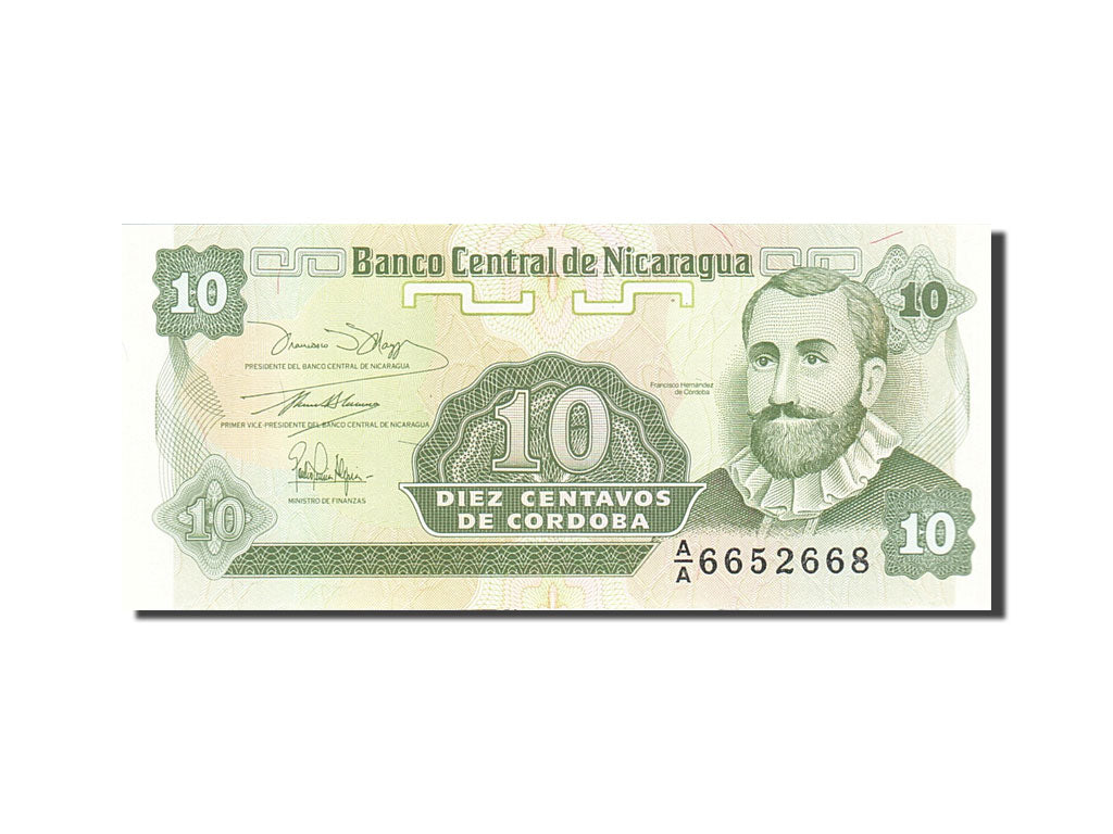 Banknot, Nicaragua, 10 Centavos, 1991-1992, Undated (1991), KM:169a, UNC(63)