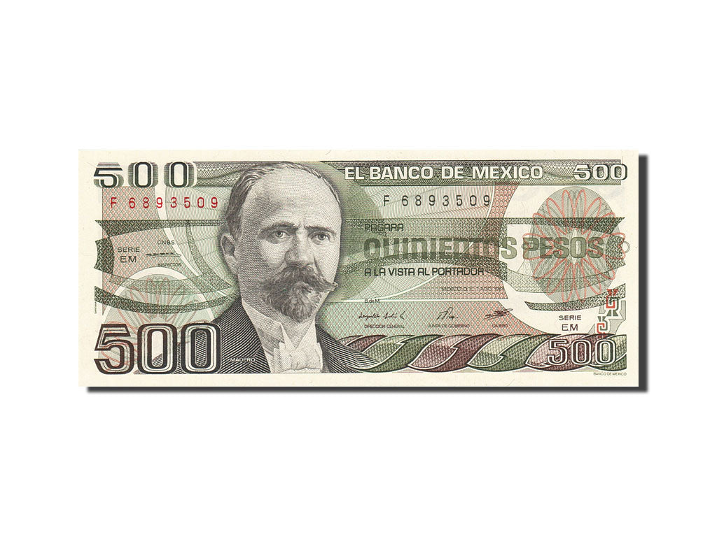 Biljet, Mexico, 500 Pesos, 1983-1984, 1984, KM:79b, SPL