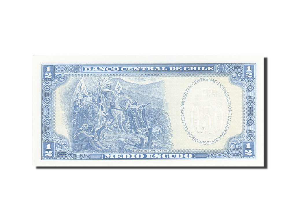 Billet, Chile, 1/2 Escudo, 1962-1975, Undated, KM:134Aa, NEUF