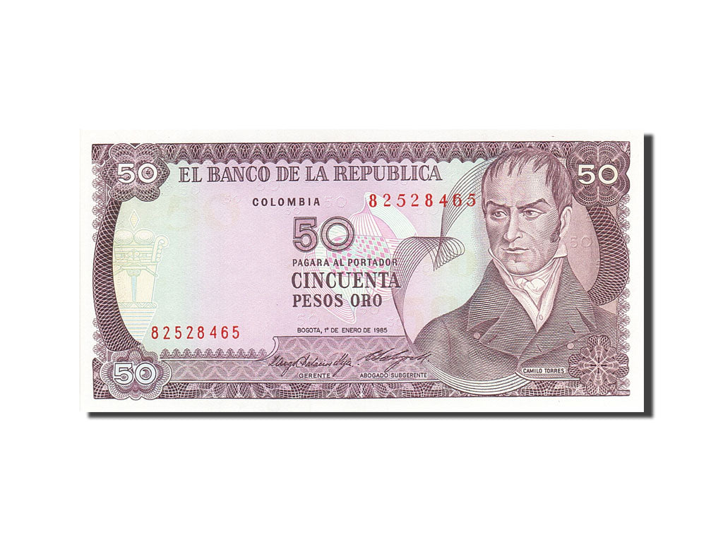 Banknote, Colombia, 50 Pesos Oro, 1982-1984, 1985-01-01, KM:425a, UNC(63)
