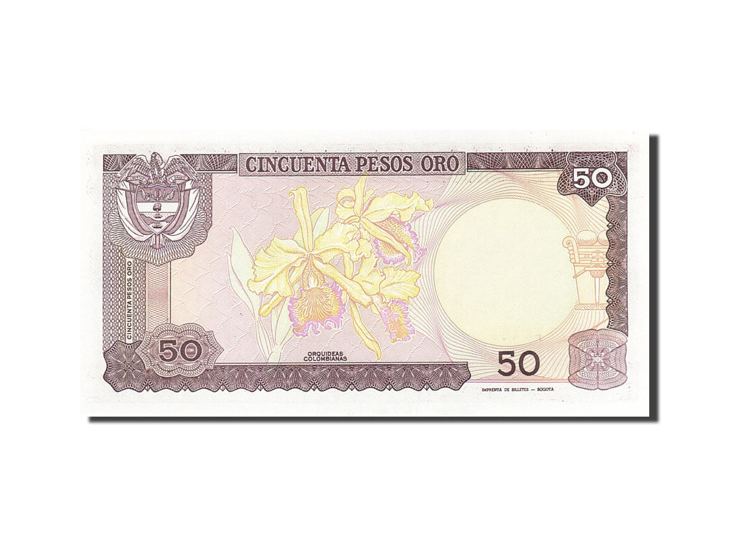 Banknote, Colombia, 50 Pesos Oro, 1982-1984, 1985-01-01, KM:425a, UNC(63)