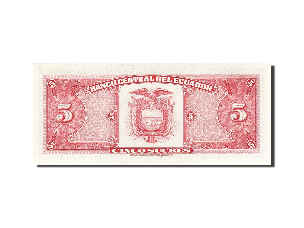 Banknote, Ecuador, 5 Sucres, 1957-1971, 1980-05-24, KM:113c, UNC(63)