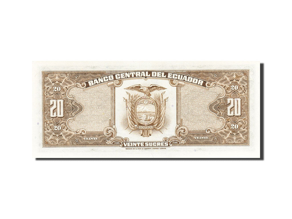 Billete, 20 Sucres, 1957-1971, Ecuador, KM:115b, 1983-04-20, SC