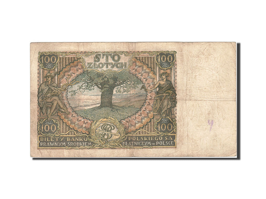 Banconote, Polonia, 100 Zlotych, 1939, KM:89, 1932-06-02, B+