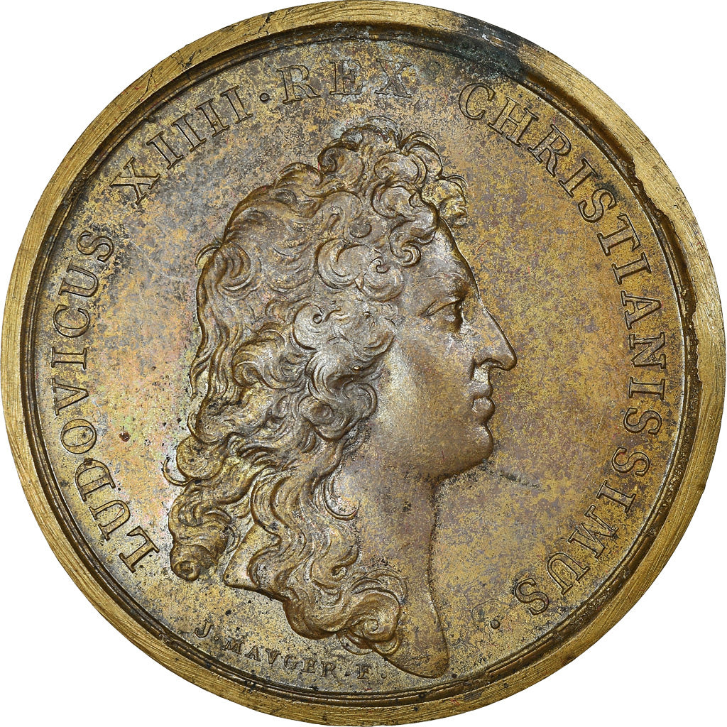 Francja, Medal, Louis XIV, Libéralité du Roi pendant la Famine, Historia