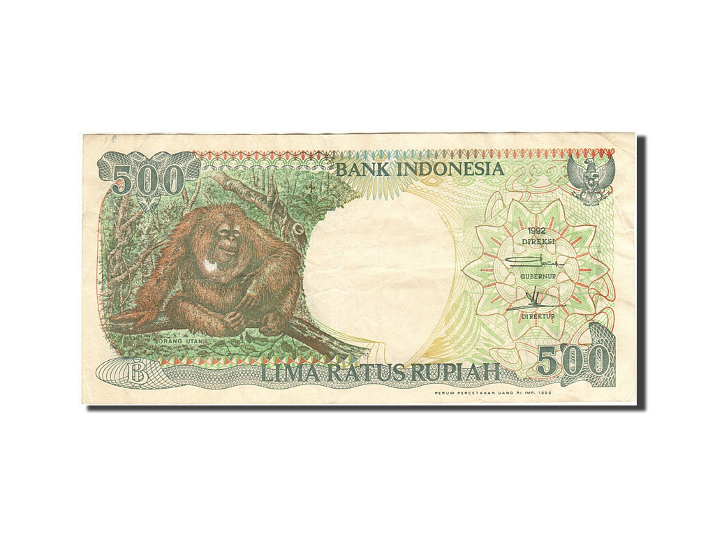 Banconote, Indonesia, 500 Rupiah, 1992, KM:128a, 1992, MB
