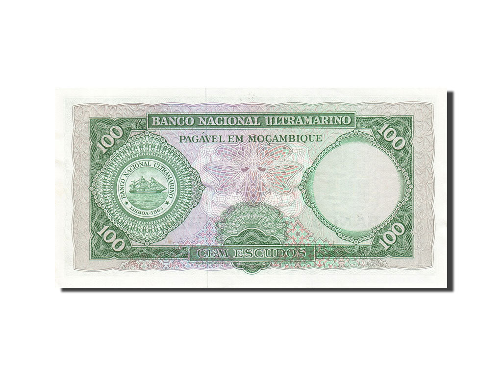Banknote, Mozambique, 100 Escudos, 1961-1967, 1961-03-27, KM:109b, UNC(63)