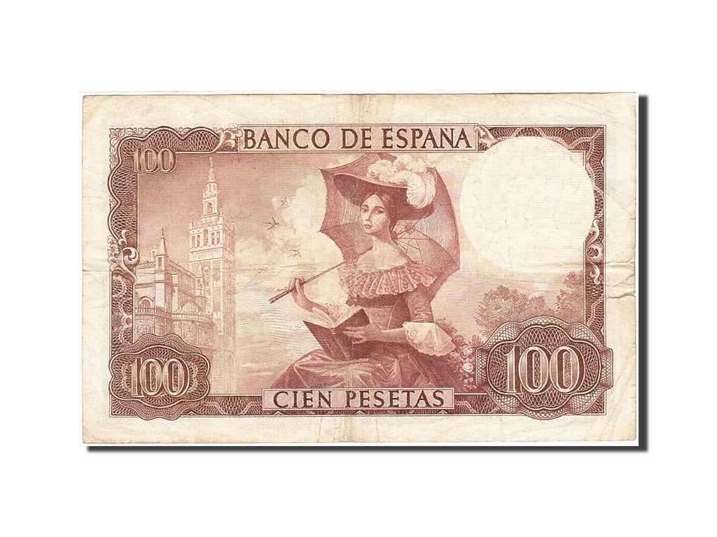 Banknote, Spain, 100 Pesetas, 1965, 1965-11-19, KM:150, VF(20-25)