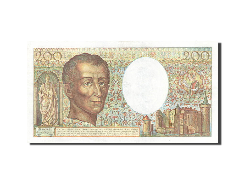 Banknote, France, 200 Francs, 1981, 1983, AU(55-58), Fayette:70.3, KM:155a