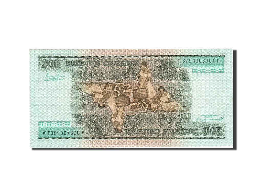 Geldschein, Brasilien, 200 Cruzeiros, 1981-1985, Undated (1981-1984), KM:199a