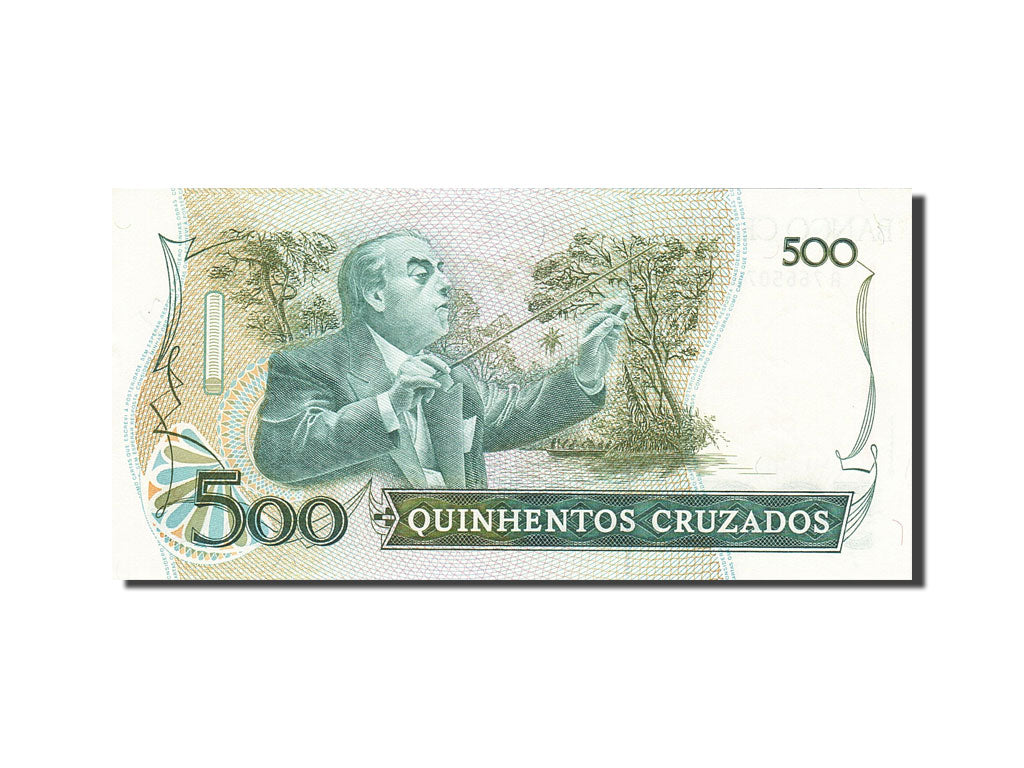 Banknote, Brazil, 500 Cruzados, 1986, Undated (1986), KM:212d, UNC(63)