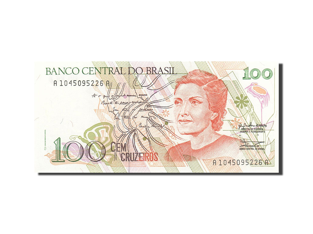 Banconote, Brasile, 100 Cruzeiros, 1990-1993, KM:228, UNdated (1990), FDS