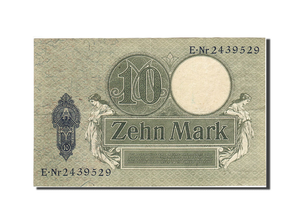 Banconote, Germania, 10 Mark, 1904-1906, KM:9b, 1906-10-06, MB