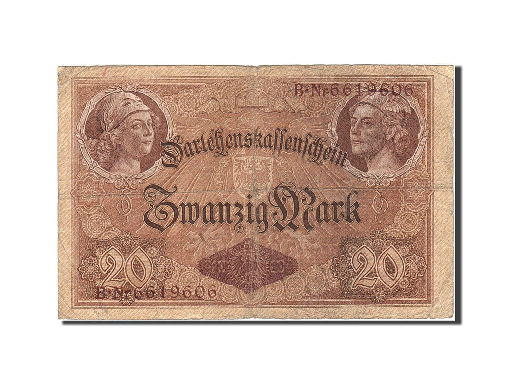 Biljet, Duitsland, 20 Mark, 1914, 1914-08-05, KM:48b, B+