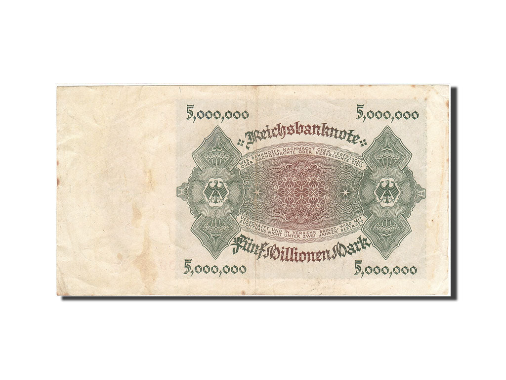 Biljet, Duitsland, 5 Millionen Mark, 1923, 1923-06-01, KM:90, TTB