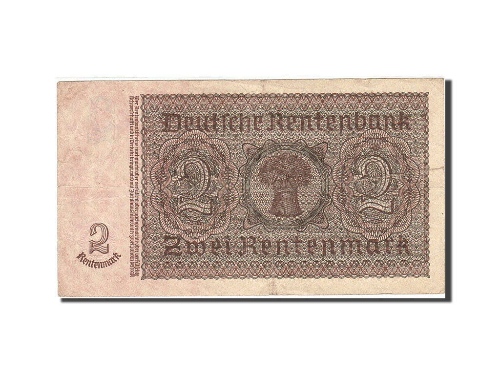 Biljet, Duitsland, 2 Rentenmark, 1937, 1937-01-30, KM:174b, TB+