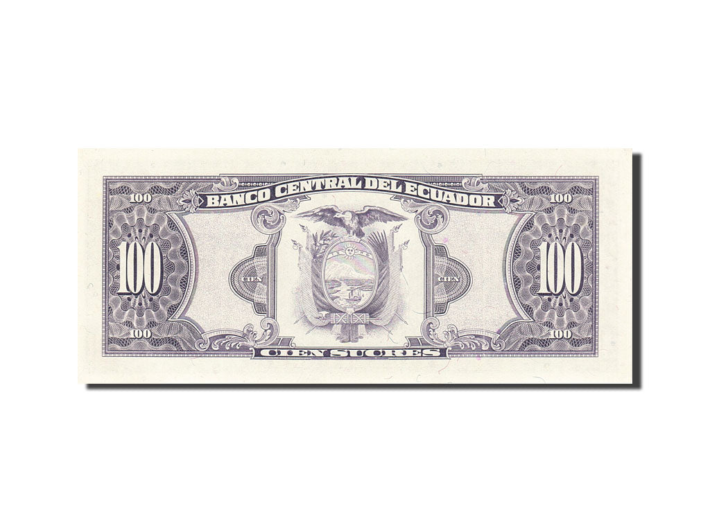 Billete, 100 Sucres, 1984-1988, Ecuador, KM:123Aa, 1988-06-08, SC