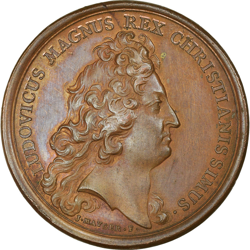 França, Medal, Luís XIV, Casale remise à la France, História, 1681, Mauger
