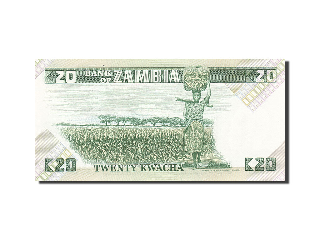 Banknote, Zambia, 20 Kwacha, 1980-1986, Undated (1980-1988), KM:27e, UNC(65-70)