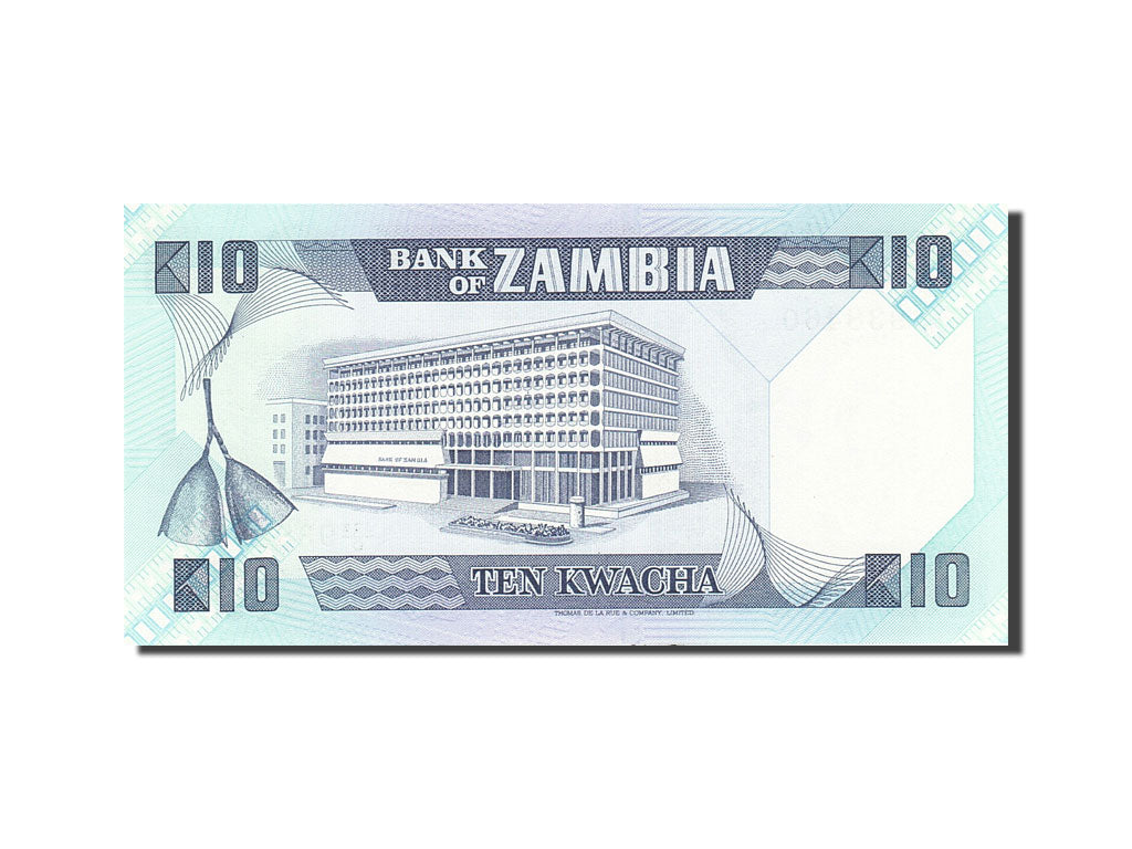 Banknote, Zambia, 10 Kwacha, 1980-1986, Undated (1980-1988), KM:26e, UNC(65-70)