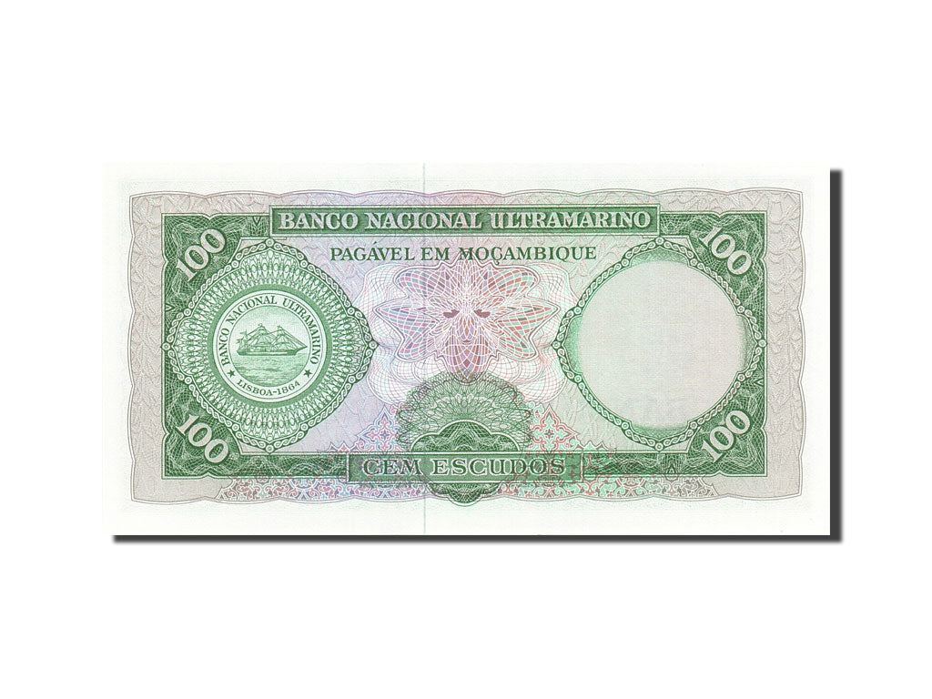 Banknote, Mozambique, 100 Escudos, 1976, Undated (1976), KM:117a, UNC(65-70)