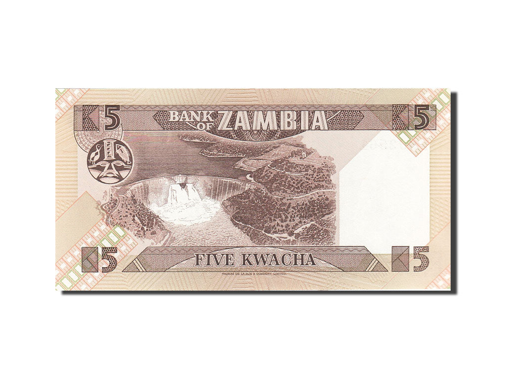 Banknote, Zambia, 5 Kwacha, 1980-1986, Undated (1980-1988), KM:25c, UNC(65-70)