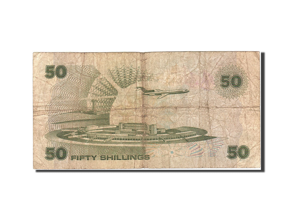 Billet, Kenya, 50 Shillings, 1980-1981, 1987-07-01, KM:22d, B