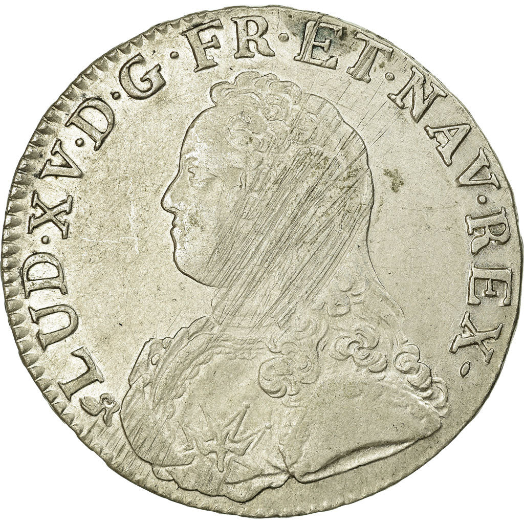 Monnaie, France, Louis XV, Écu aux branches d'olivier, Ecu, 1734, Rouen, SUP