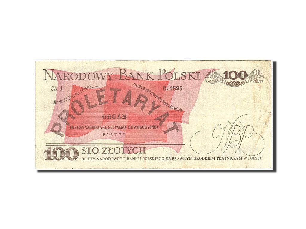 Biljet, Polen, 100 Zlotych, 1974-1976, 1986-06-01, KM:143e, TB+