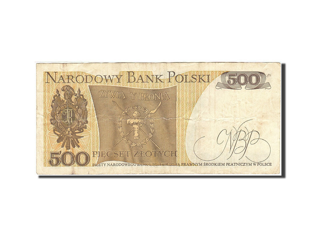 Banconote, Polonia, 500 Zlotych, 1974-1976, KM:145d, 1982-06-01, MB