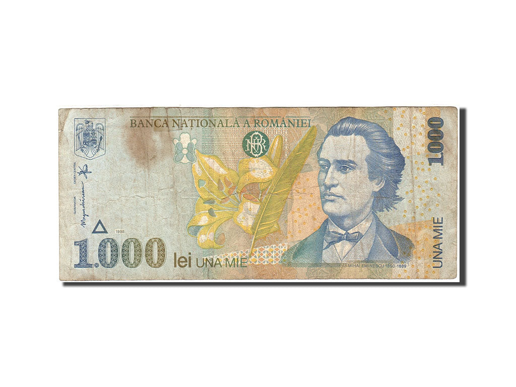 Geldschein, Rumänien, 1000 Lei, 1996-2000, 1998, KM:106, SGE