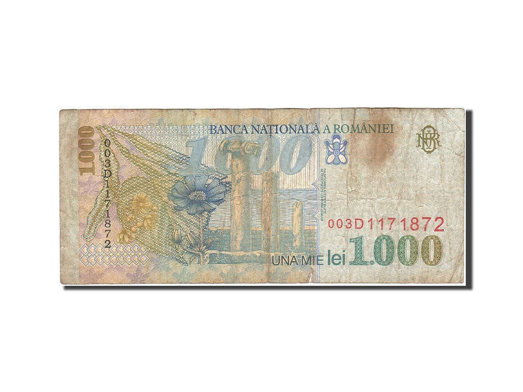Geldschein, Rumänien, 1000 Lei, 1996-2000, 1998, KM:106, SGE