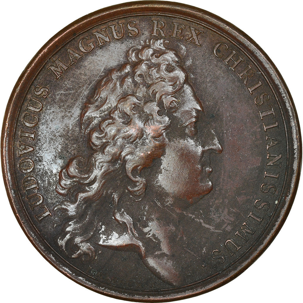 Frankrijk, Medaille, Louis XIV, Prise de Dixmude et Deinze, History, 1695