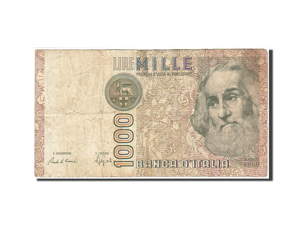 Biljet, Italië, 1000 Lire, 1982-1983, 1982-01-06, KM:109b, TB