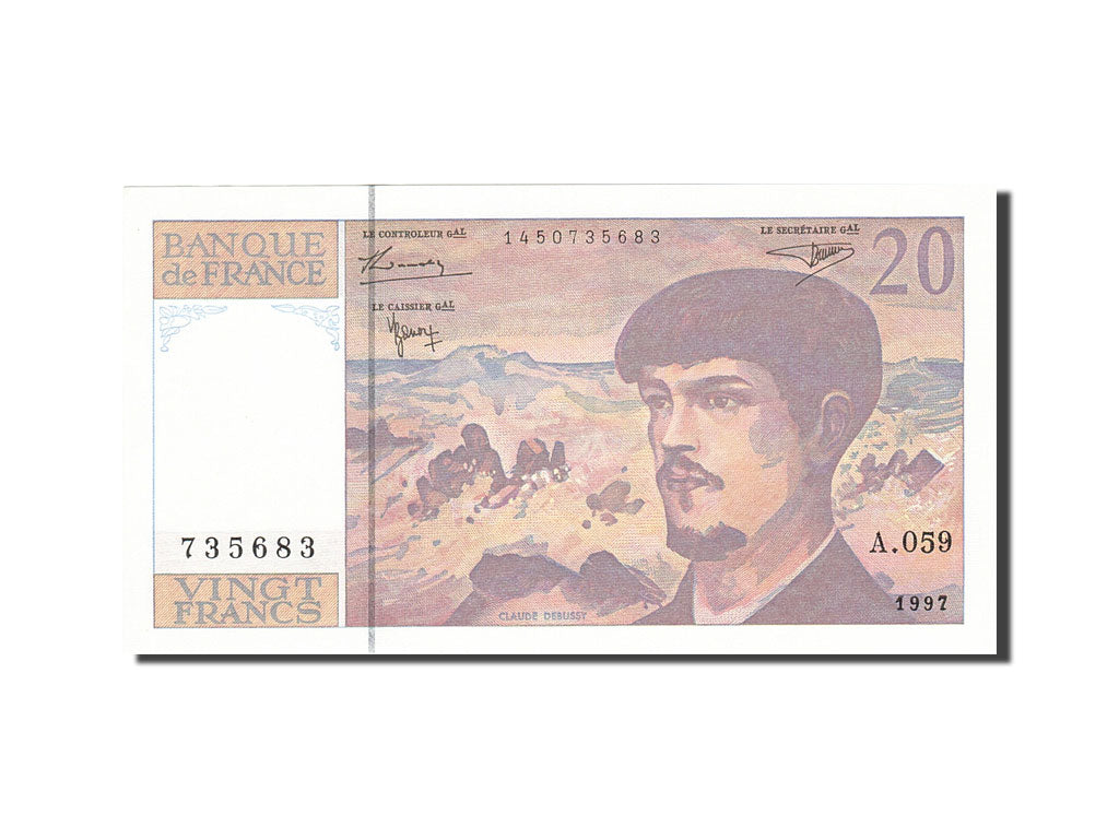 Billete, Francia, 20 Francs, 1980, 1997, SC, Fayette:66 ter.2, KM:151i